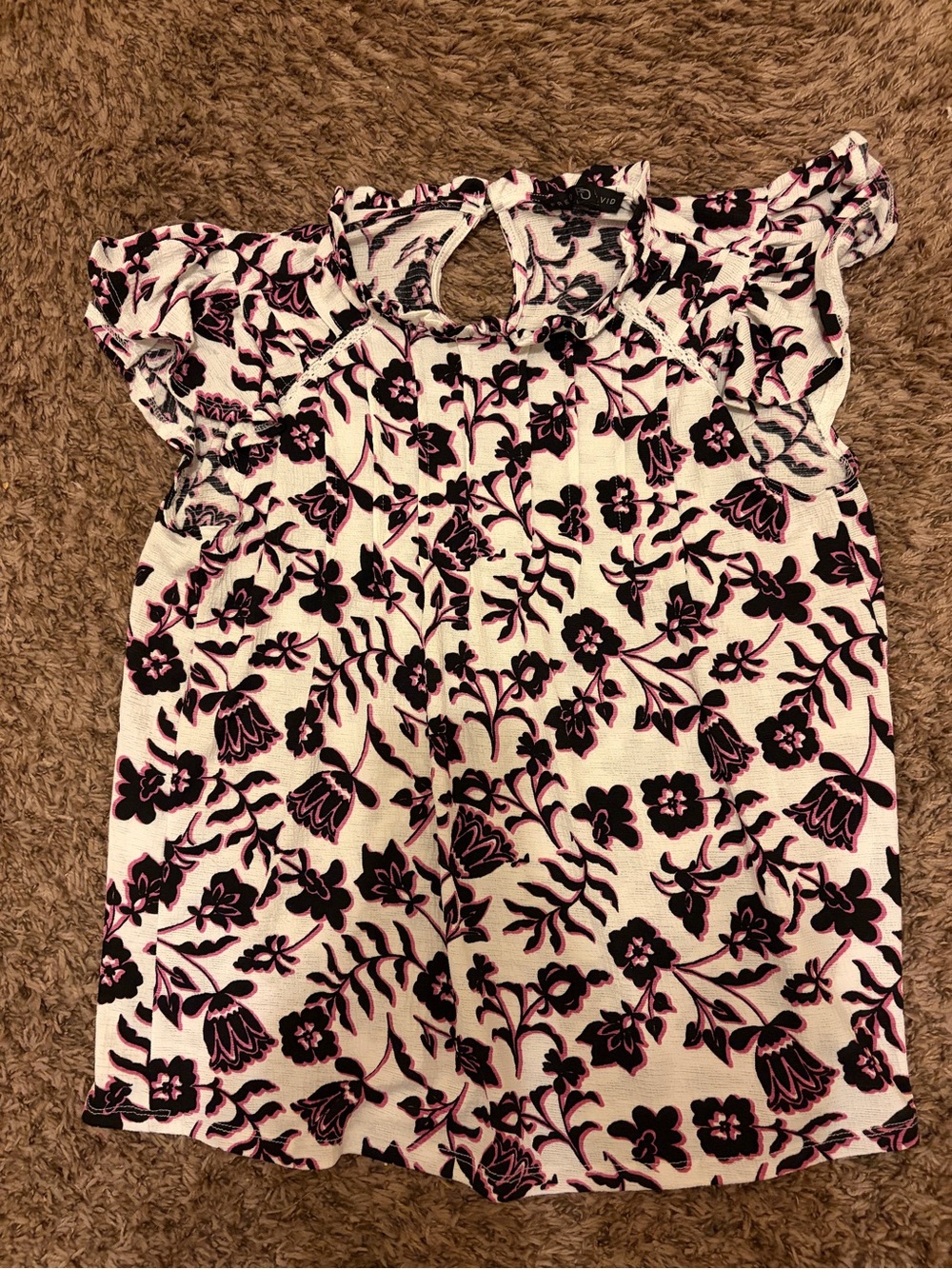 Fred David Floral Blouse NWOT Size XL